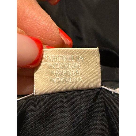 Michael Kors Puffer Coat Hooded Faux Fur Trim Down Black Size Large - Picture 6 of 16